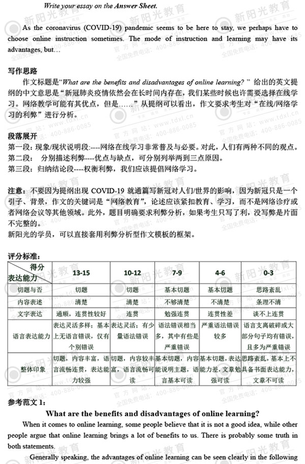 2020年同等学力申硕英语考试真题及参考答案(15)